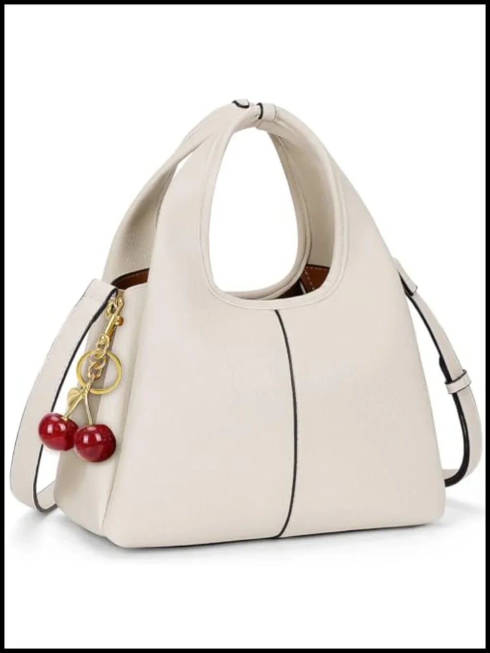 Faux Leather Hobo Bag Small Satchel Purse Top Handle Crossbody Shoulder Bag